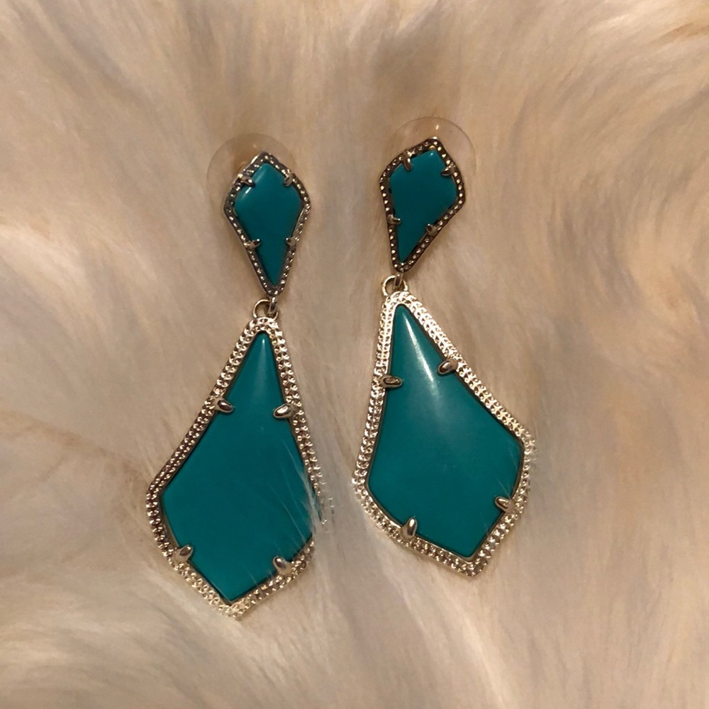 Teal Kendra Scott Earrings